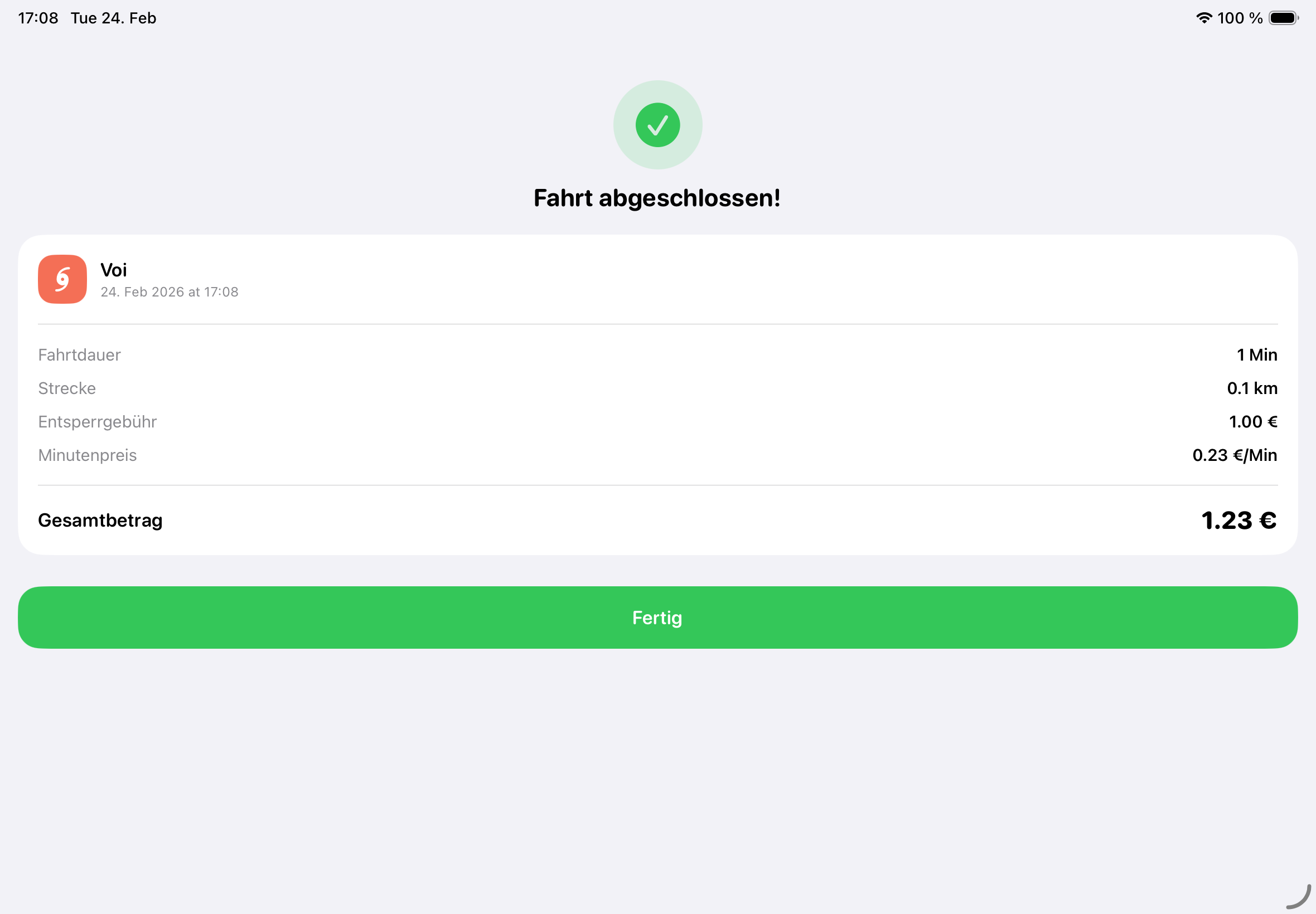 Cost transparency view